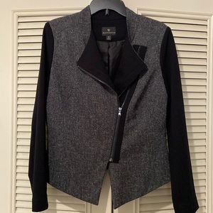 Worthington asymmetric zip blazer jacket size medium